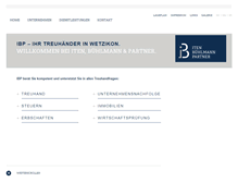 Tablet Screenshot of ibpartner.ch